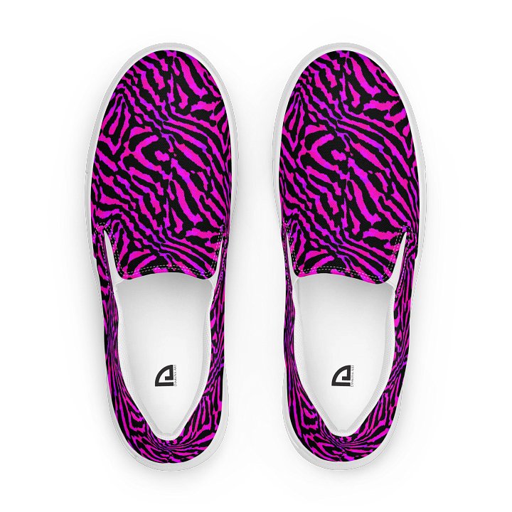 Purple Zebra Canvas Shoes product image (1)