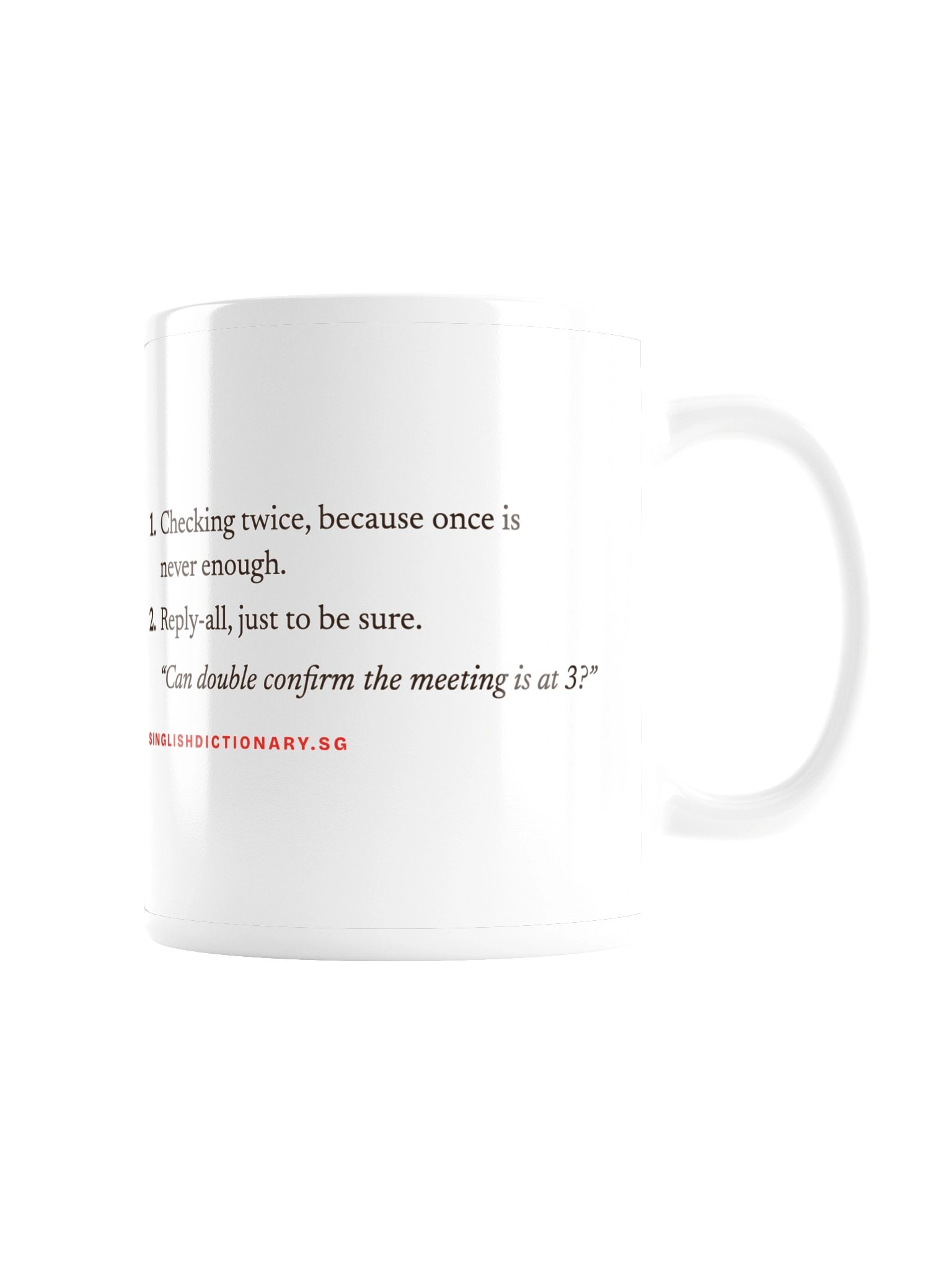 double confirm Mug product image (3)