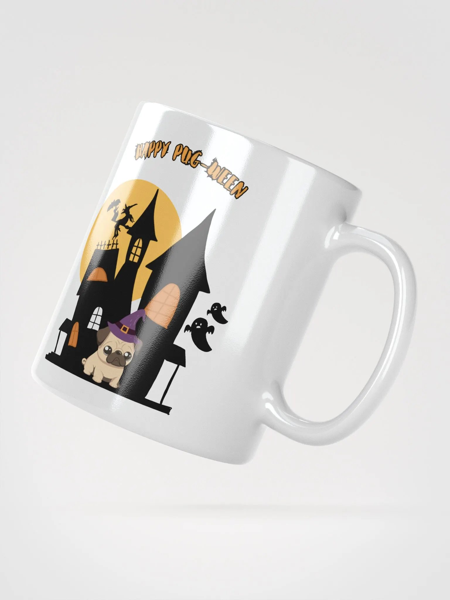 Happy Pug-Ween Halloween Castle Mug product image (2)
