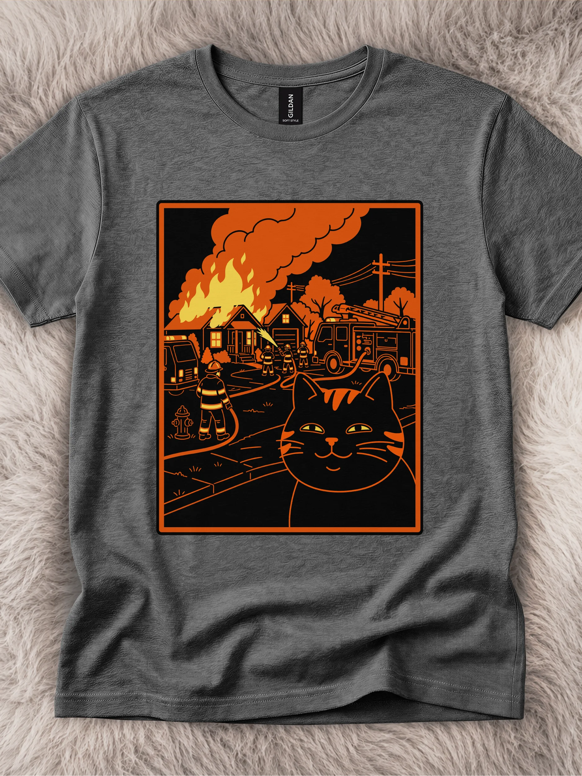 Burnin Houses Tee product image (1)
