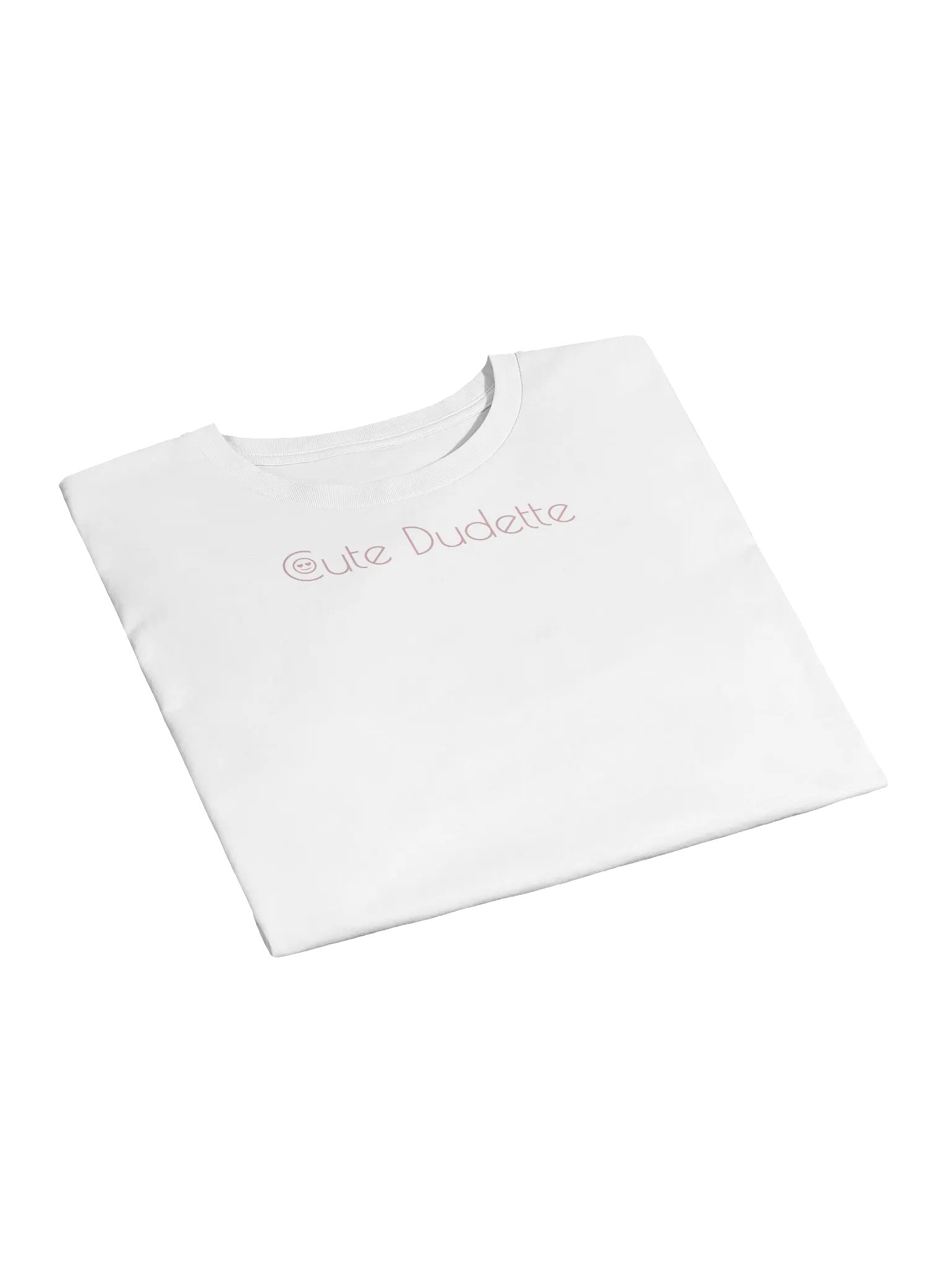 Cute Dudette White Crop Top Pink Logo Print product image (3)