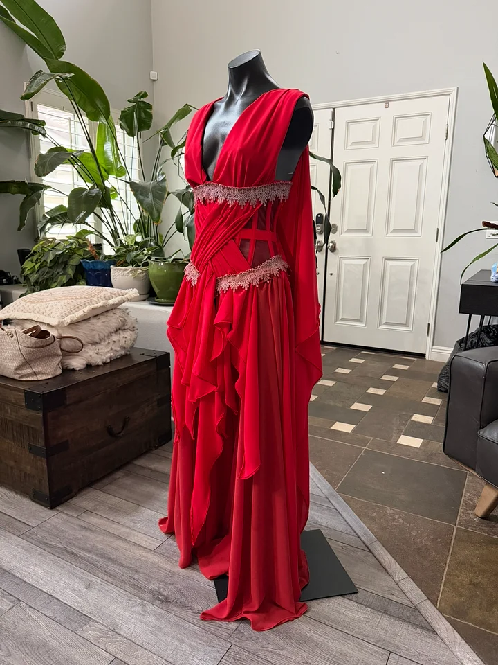 Vampire Bride Inspired Chiffon Fantasy Gown - MADE TO ORDER product image (1)