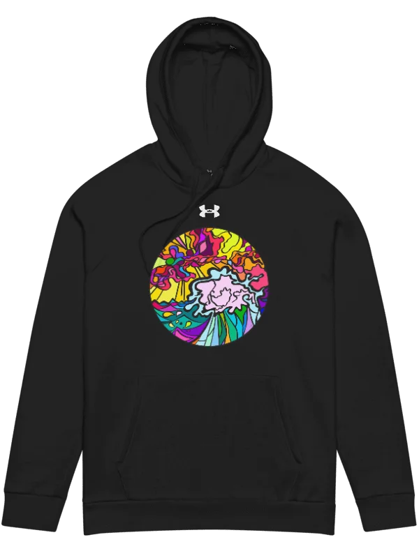 Vibrant Energy Abstract Hoodie - Wave at Sunset product image (10)