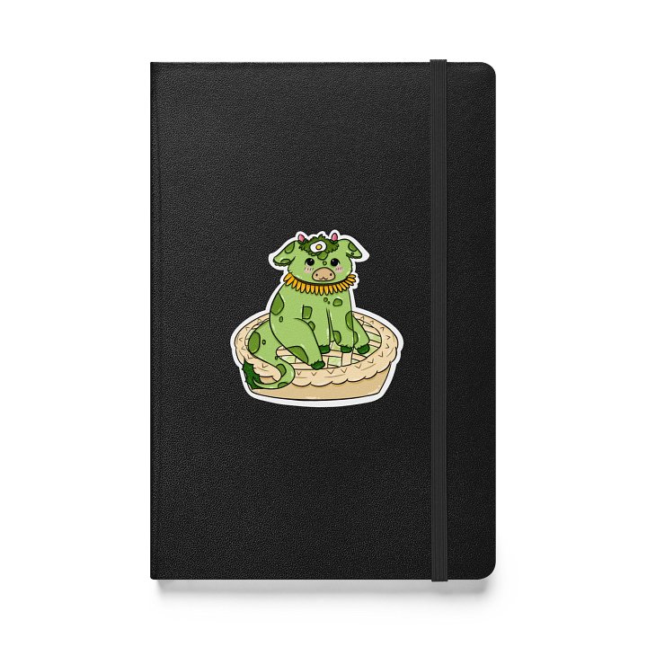 "cowseatpie" Hardcover Notebook product image (1)