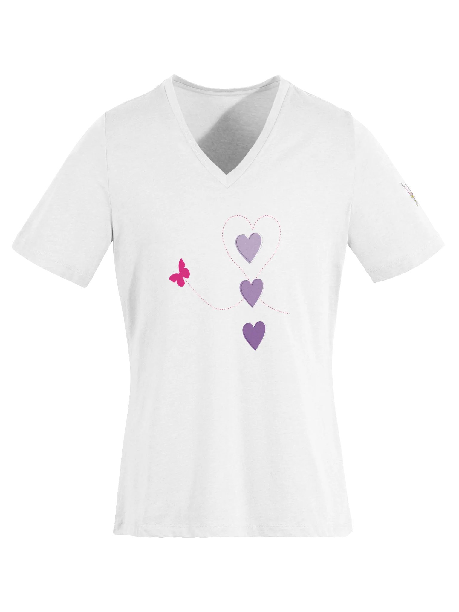 Flutter My Heart V Tee product image (3)