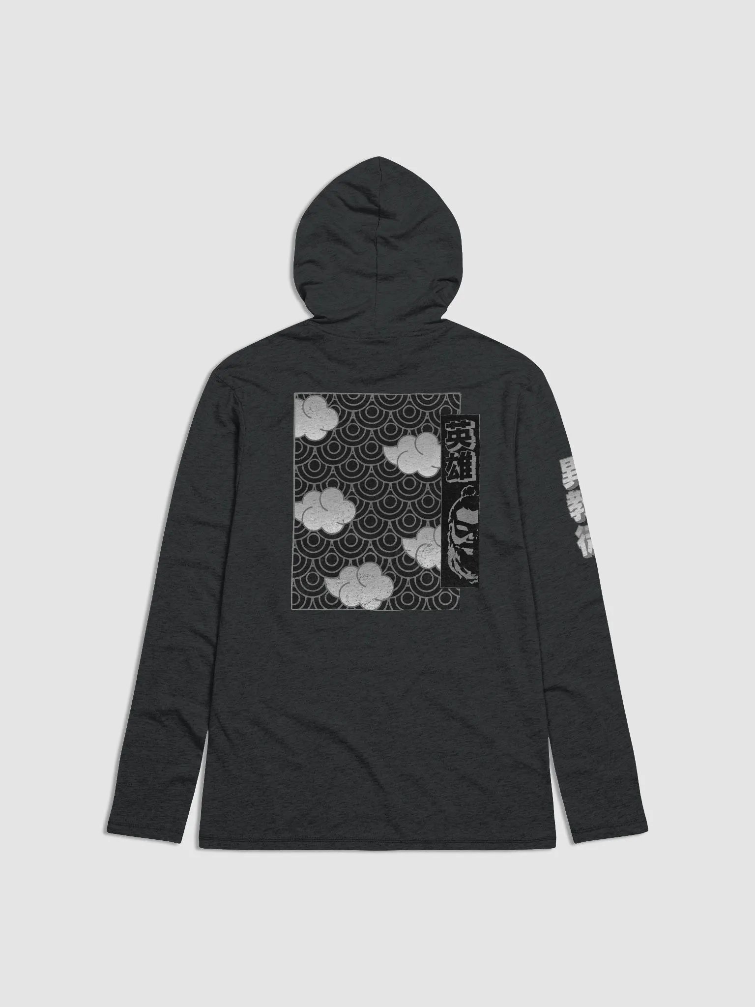 Lightweight Long Sleeve Shirt w/Hood - Nihon Heathens Grey product image (2)
