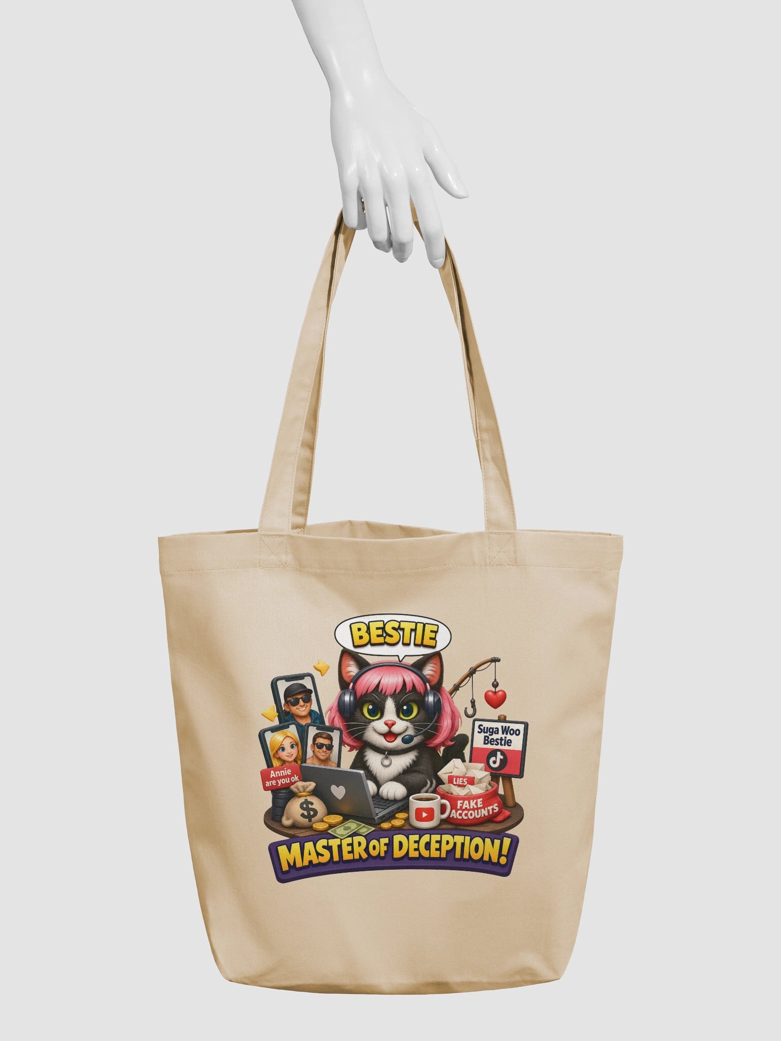 ''Master of Deception'' Eco-Friendly Tote Bag product image (4)