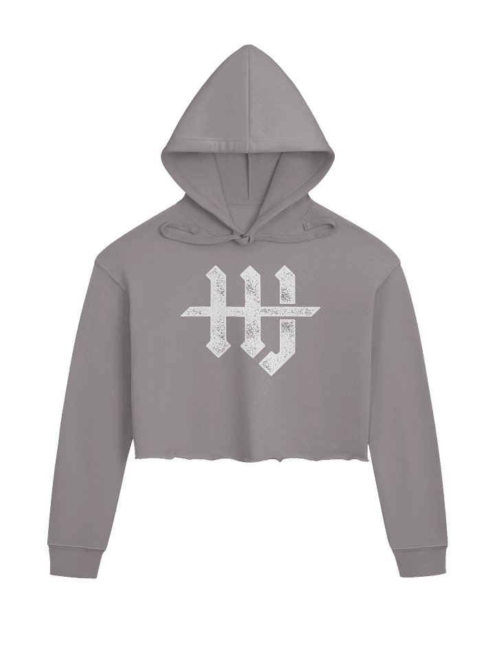 HJ Crop Top Outlaw Hoodie Grey product image (1)