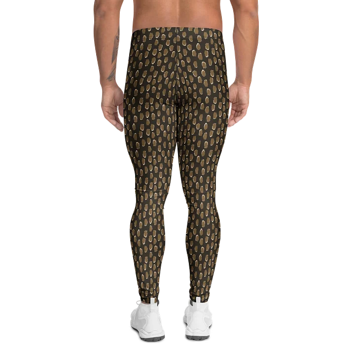 Watercolor Brown Spots Men's Athletic Leggings product image (2)
