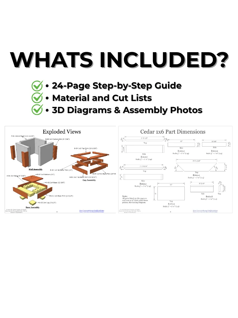 Modern Paver & Cedar Outdoor Planter: DIY Build Plans & Construction Guide product image (4)