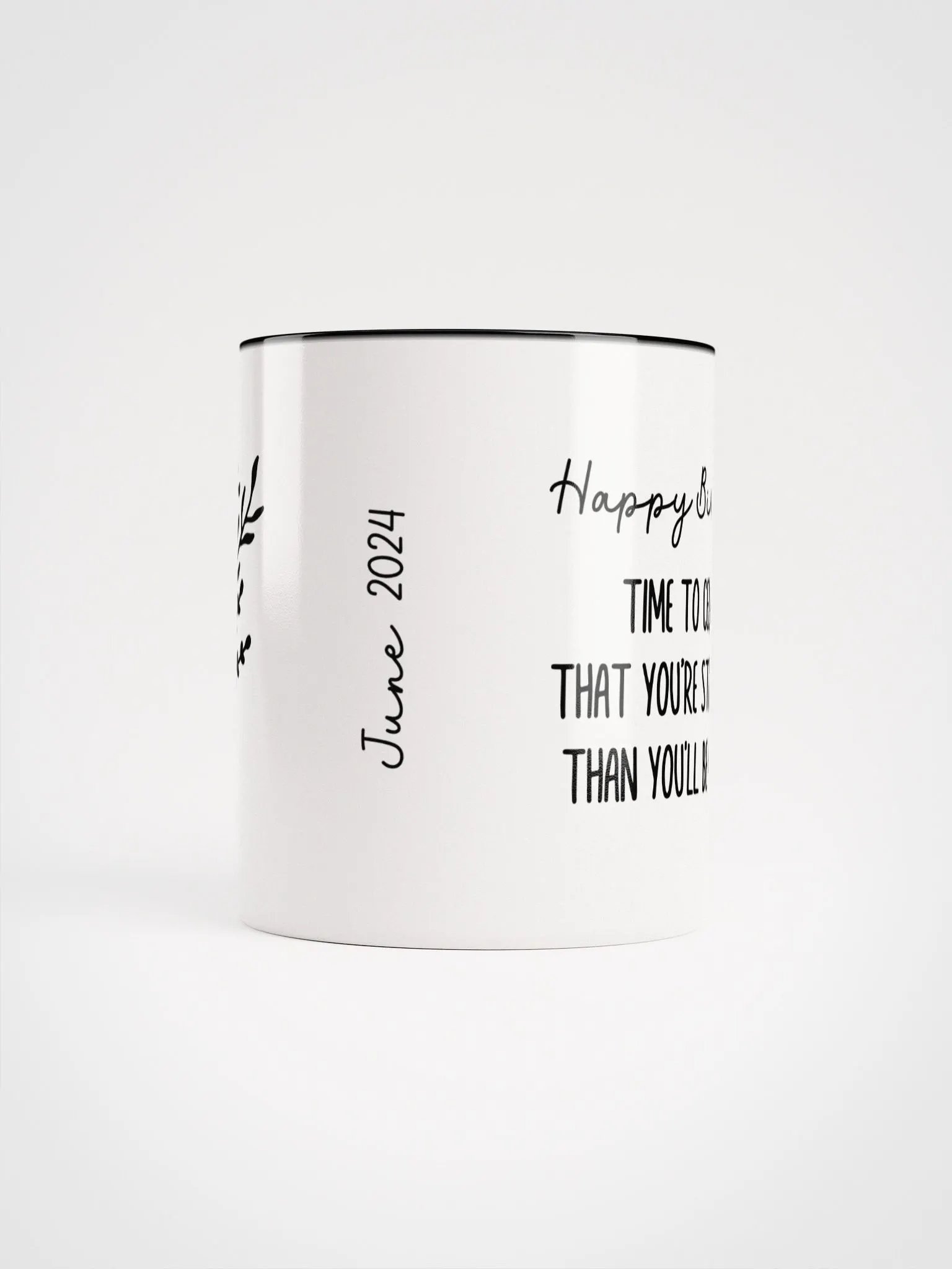 Two Tone Line Birth Flower Mug JUNE – Personalized Gift product image (7)