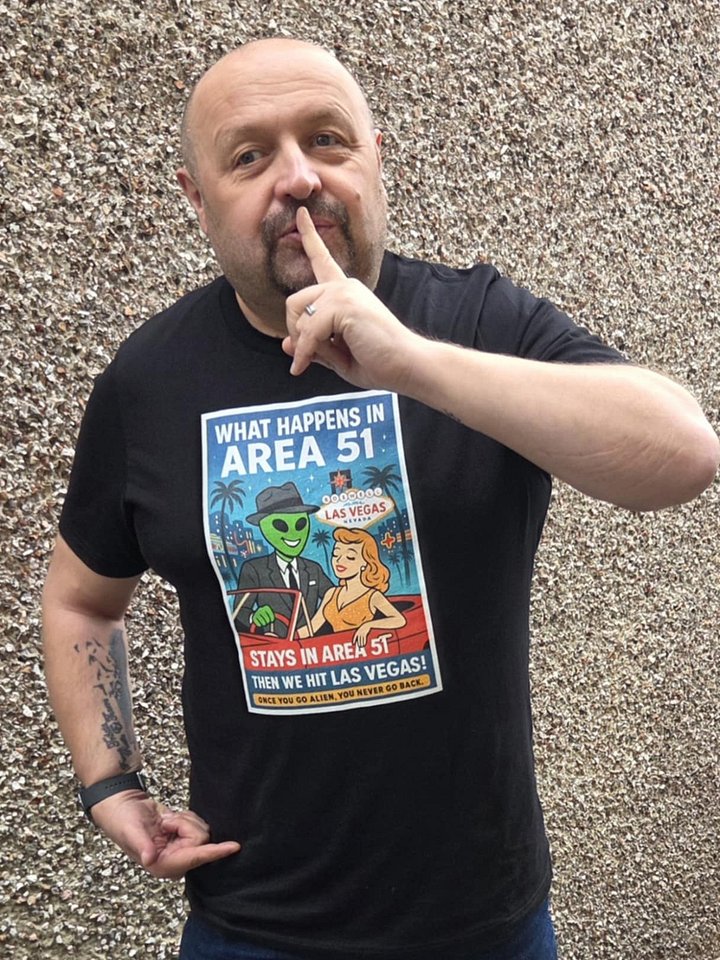 What Happens in Area 51 Las Vegas 1950's Retro Concert Tee Fit Unisex T-Shirt product image (2)