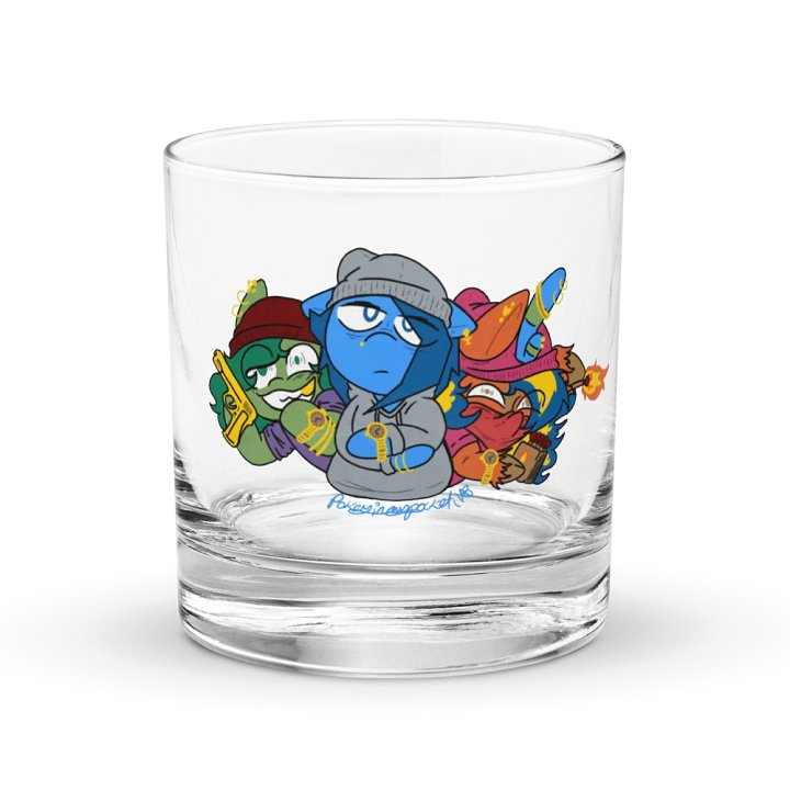 2025 gangster ponies trio rocks glass product image (1)