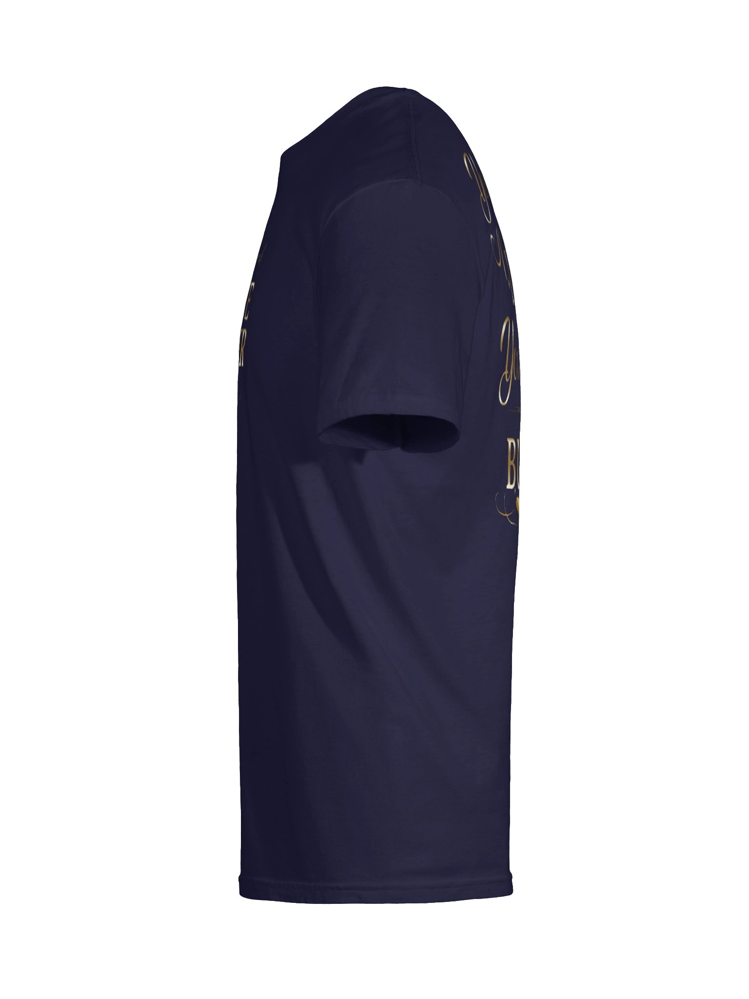 The Professional Grave Robber Navy Blue Gold Script Tee product image (9)