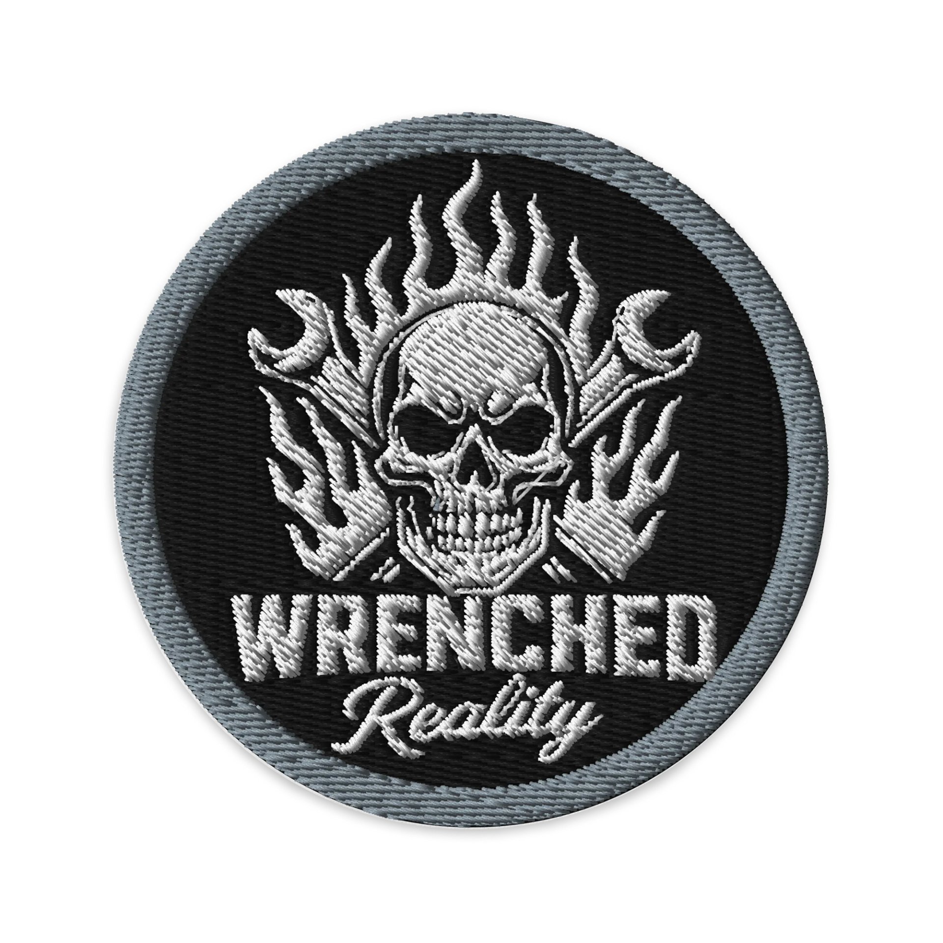 Flaming Skull Wrench Patch Set product image (1)