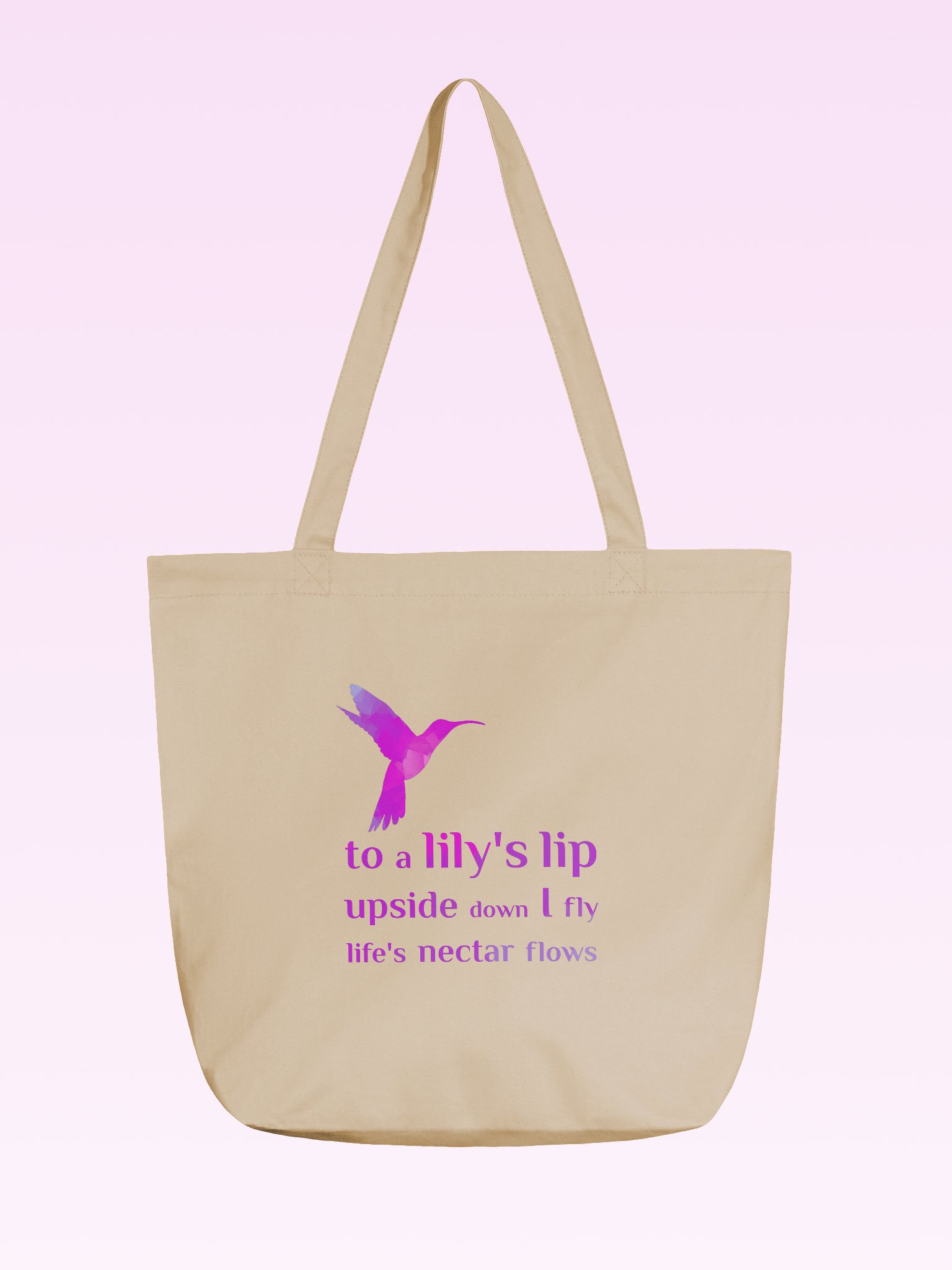 Organic Cotton Tote - Hummingbird product image (1)