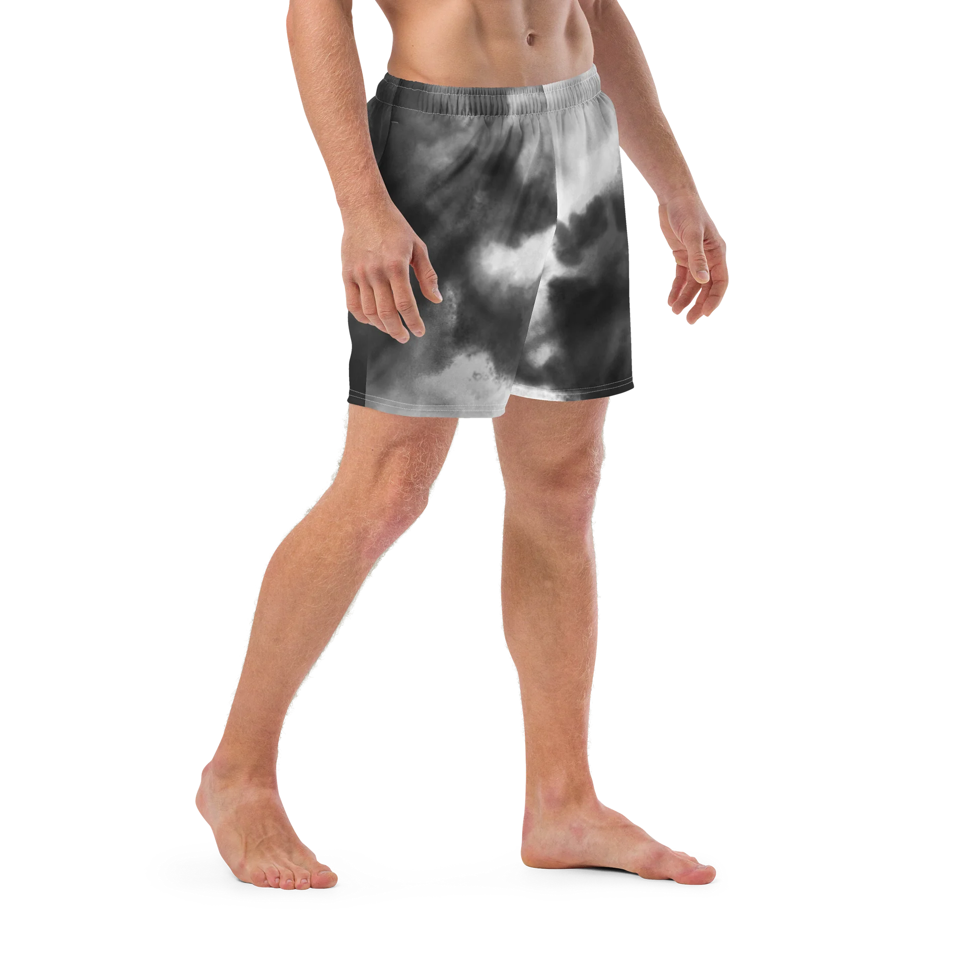 His House Mens Swimsuit - B&W Tie Dye product image (6)