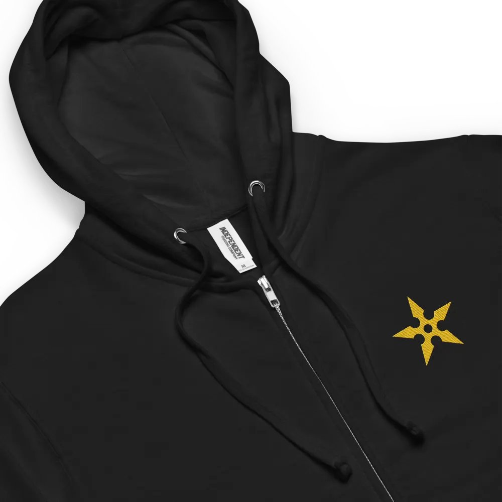 Golden Shuriken Zip-Up Hoodie product image (9)