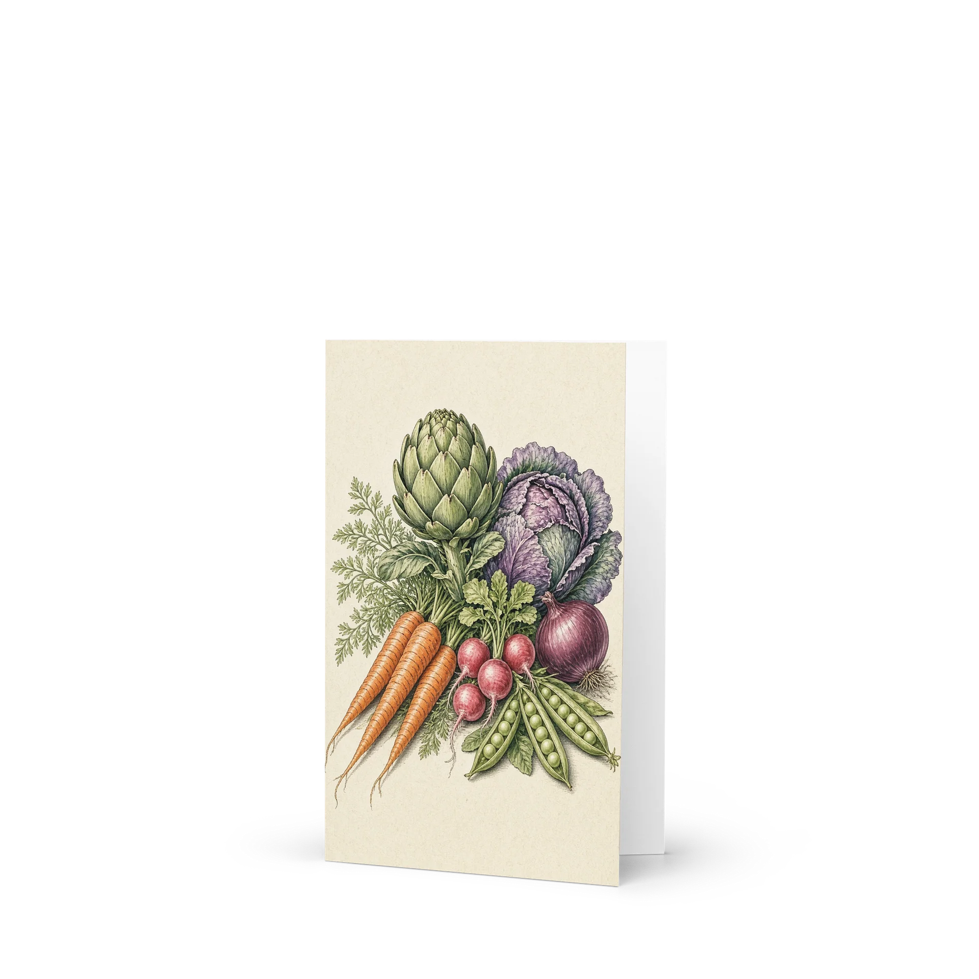 Vintage Vegetable Garden Etching Greeting Card product image (1)