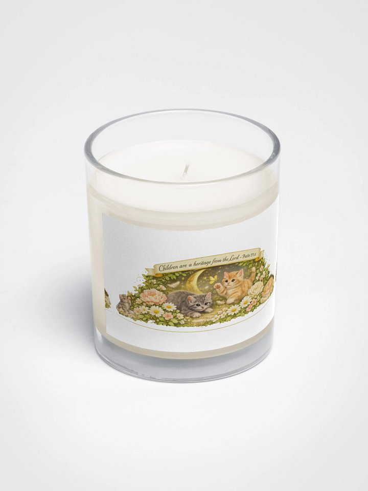 Psalm 127:3 Kittens & Flowers Candle collection product image (2)