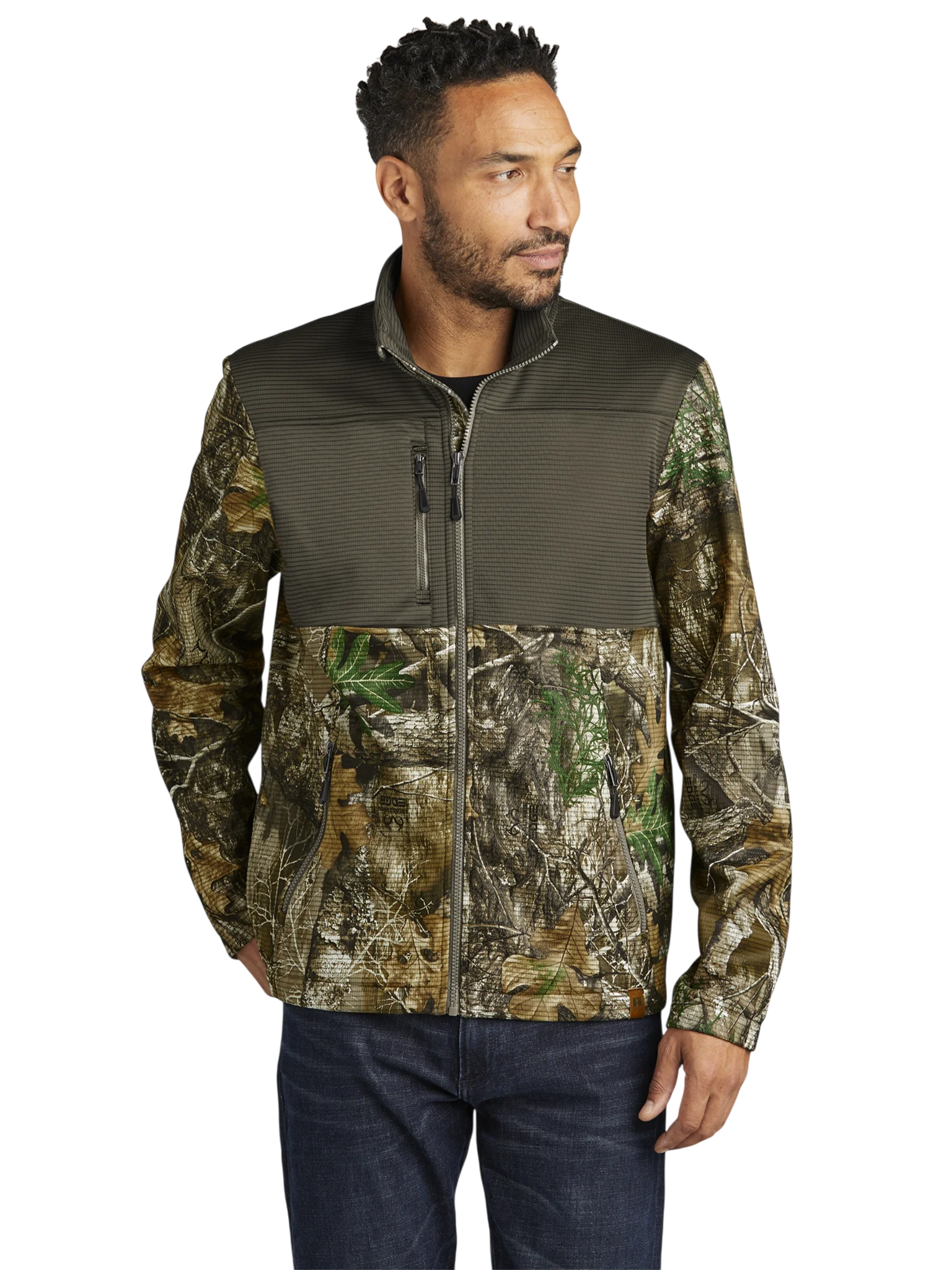 Realtree Atlas Colorblock Soft Shell Jacket — Embroidered Monogram "DLK" product image (5)