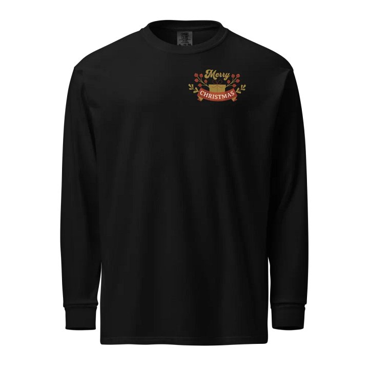 Merry Christmas Gift Box Long Sleeve Shirt product image (1)