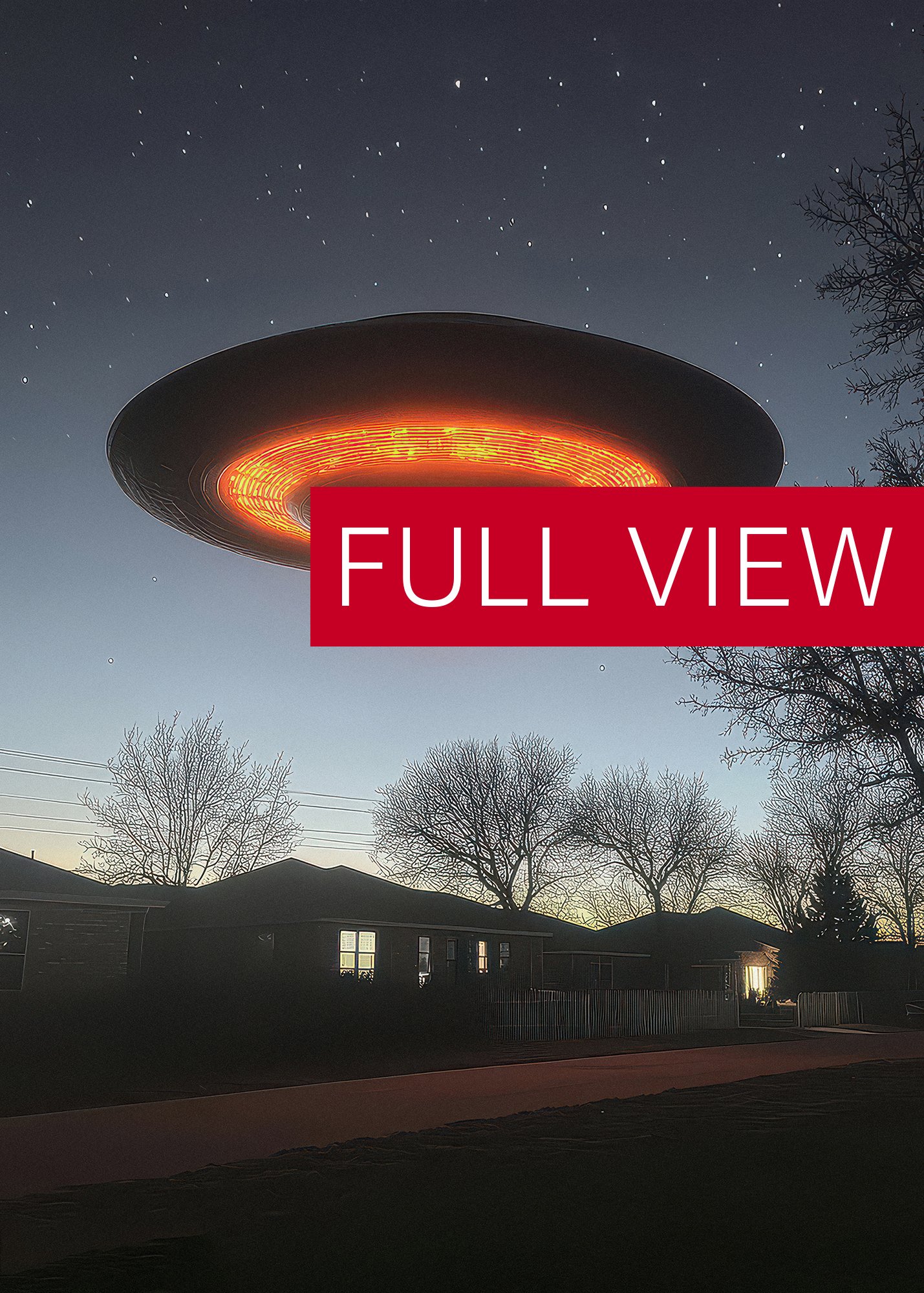 The Truth is Out There / The X-Files photo of UFO — sci-fi poster, movie art, I want to believe poster, space print, aliens wall decor product image (3)