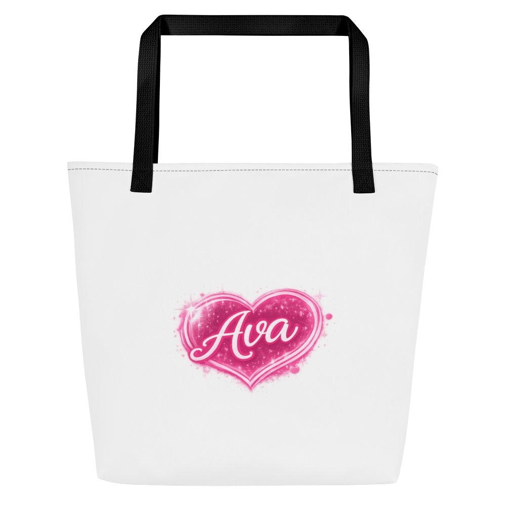 Ava Sparkling Heart Tote Bag product image (1)