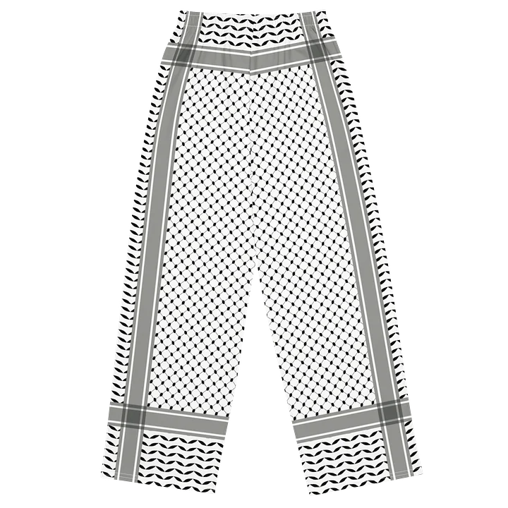 Keffiyeh Wide Leg Unisex Pants product image (2)
