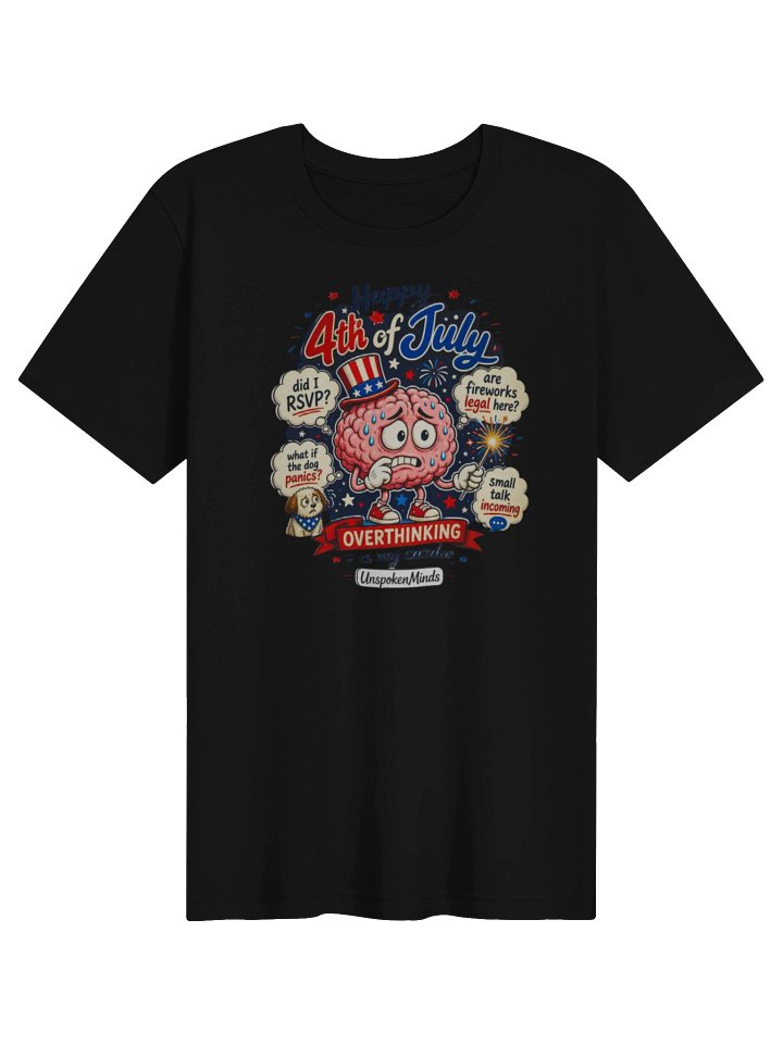 Happy 4th of July Overthinking Tee product image (1)