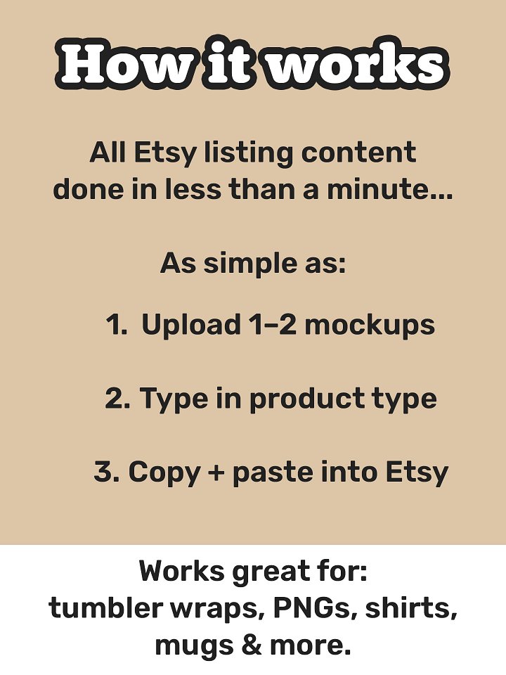 Sip & Sell Listings — Etsy Listing Generator (Custom GPT) product image (2)