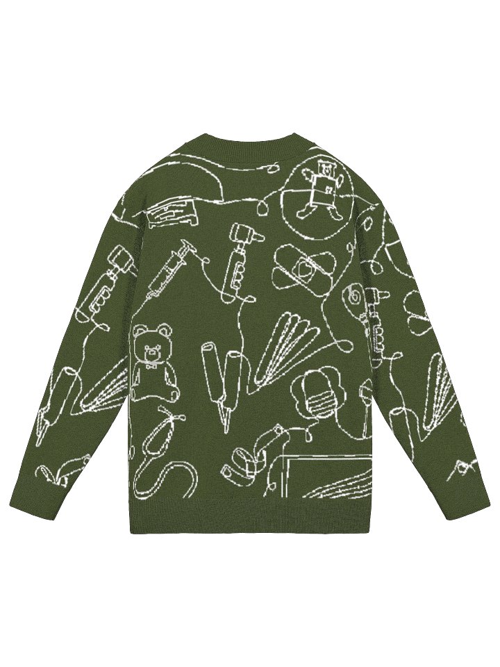 Service Lines (Pediatrics - Fall Edition Olive Cardigan) product image (9)