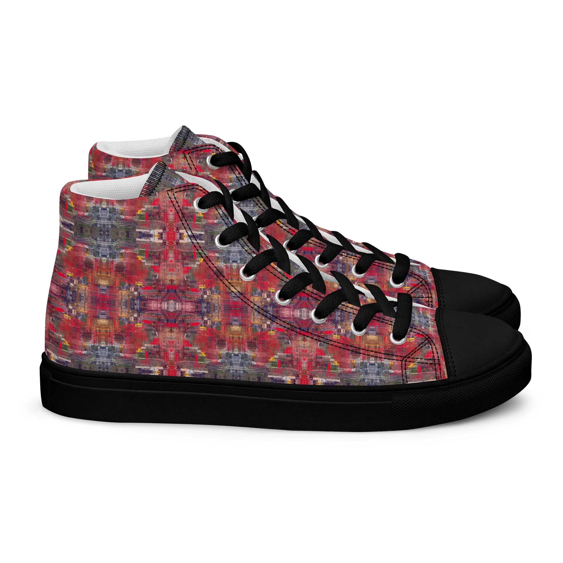 Ancestral Weave Men’s High Top Canvas Shoes product image (5)