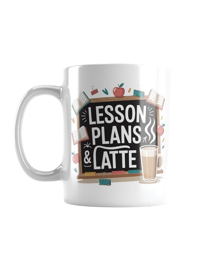 Lesson Plans and Latte Teacher Mug – Cute Classroom Design product image (3)
