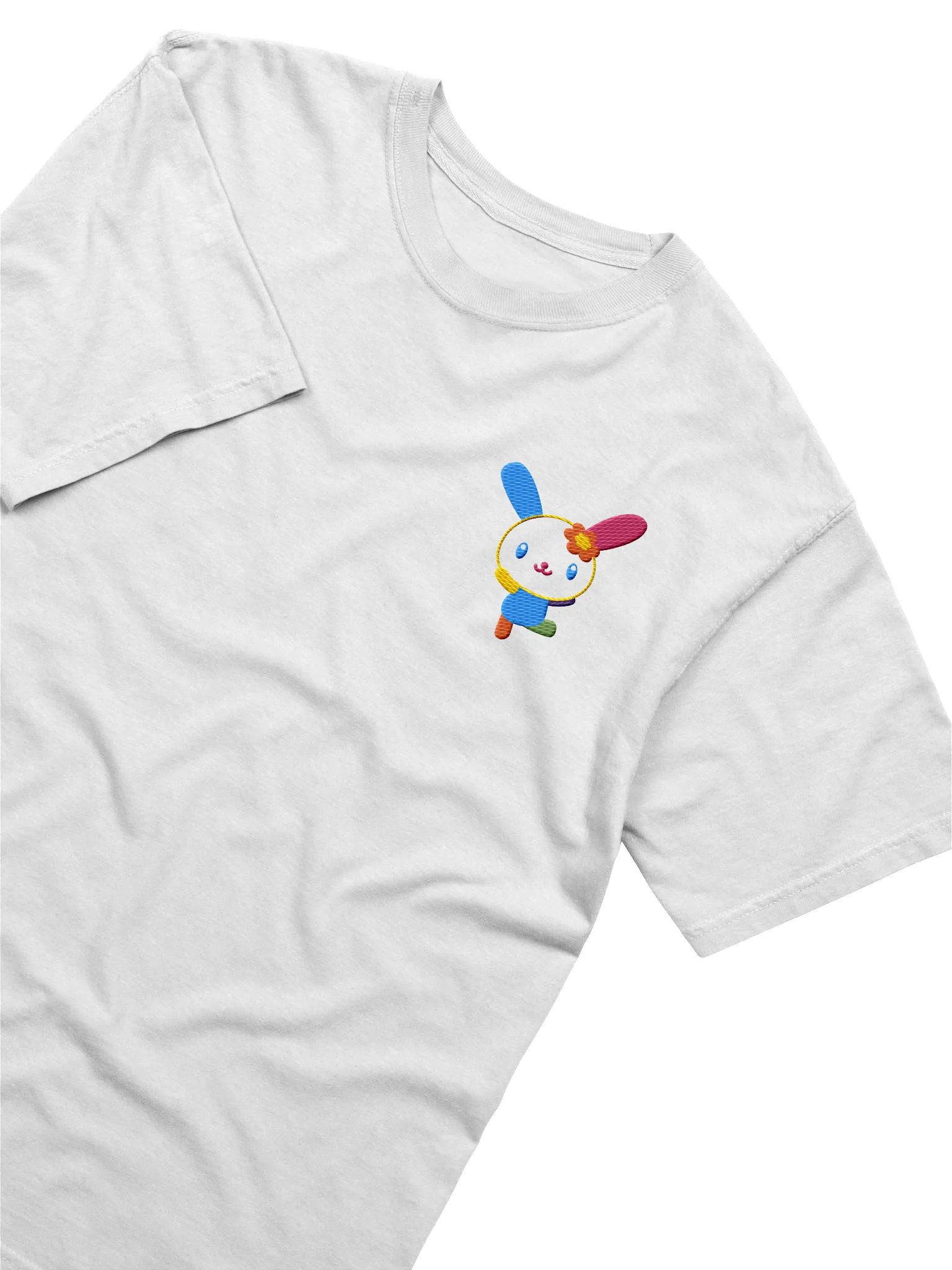 Rainbow Bunny Embroidery TShirt product image (33)
