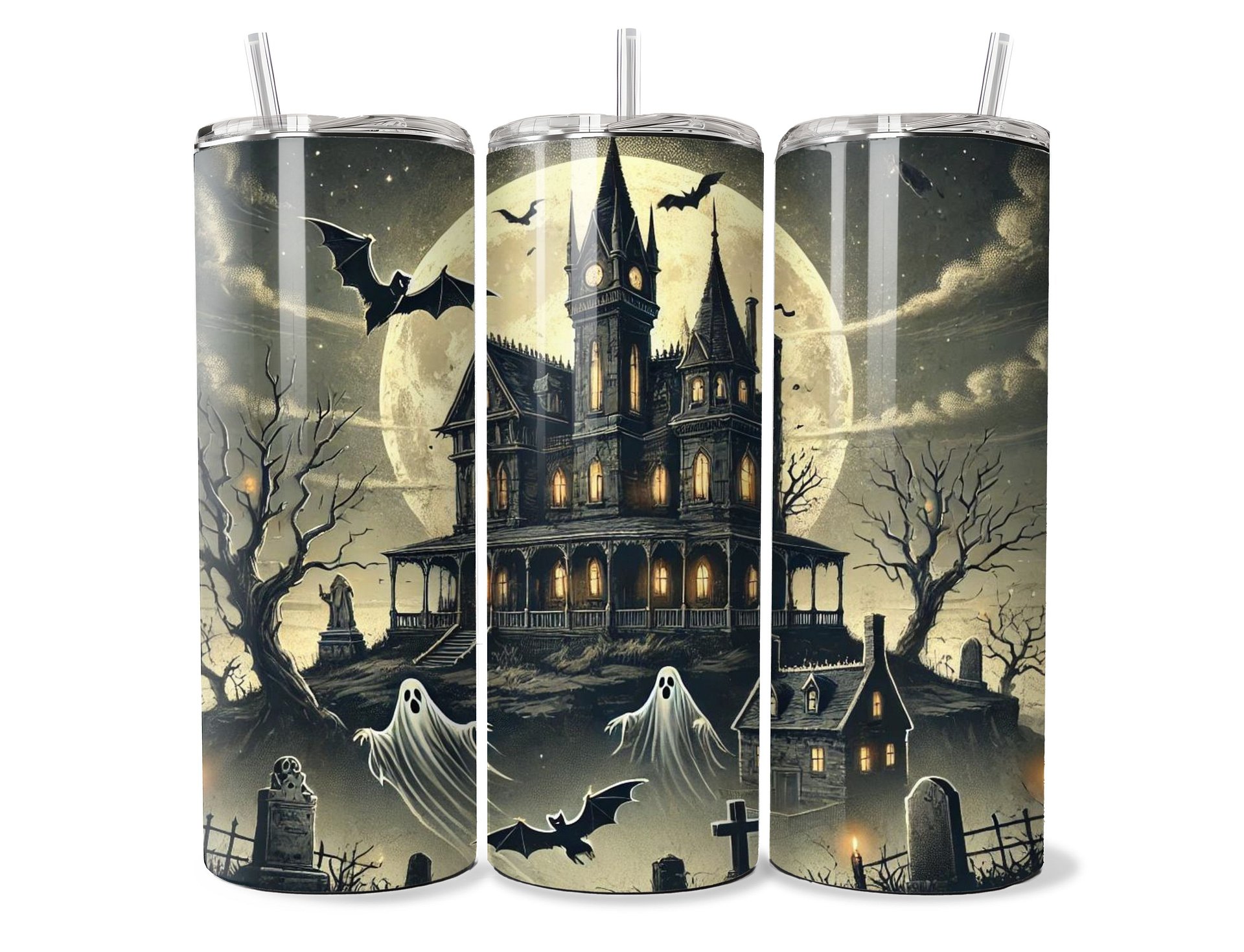Haunted Manor Tumbler - 20oz Stainless Steel product image (1)