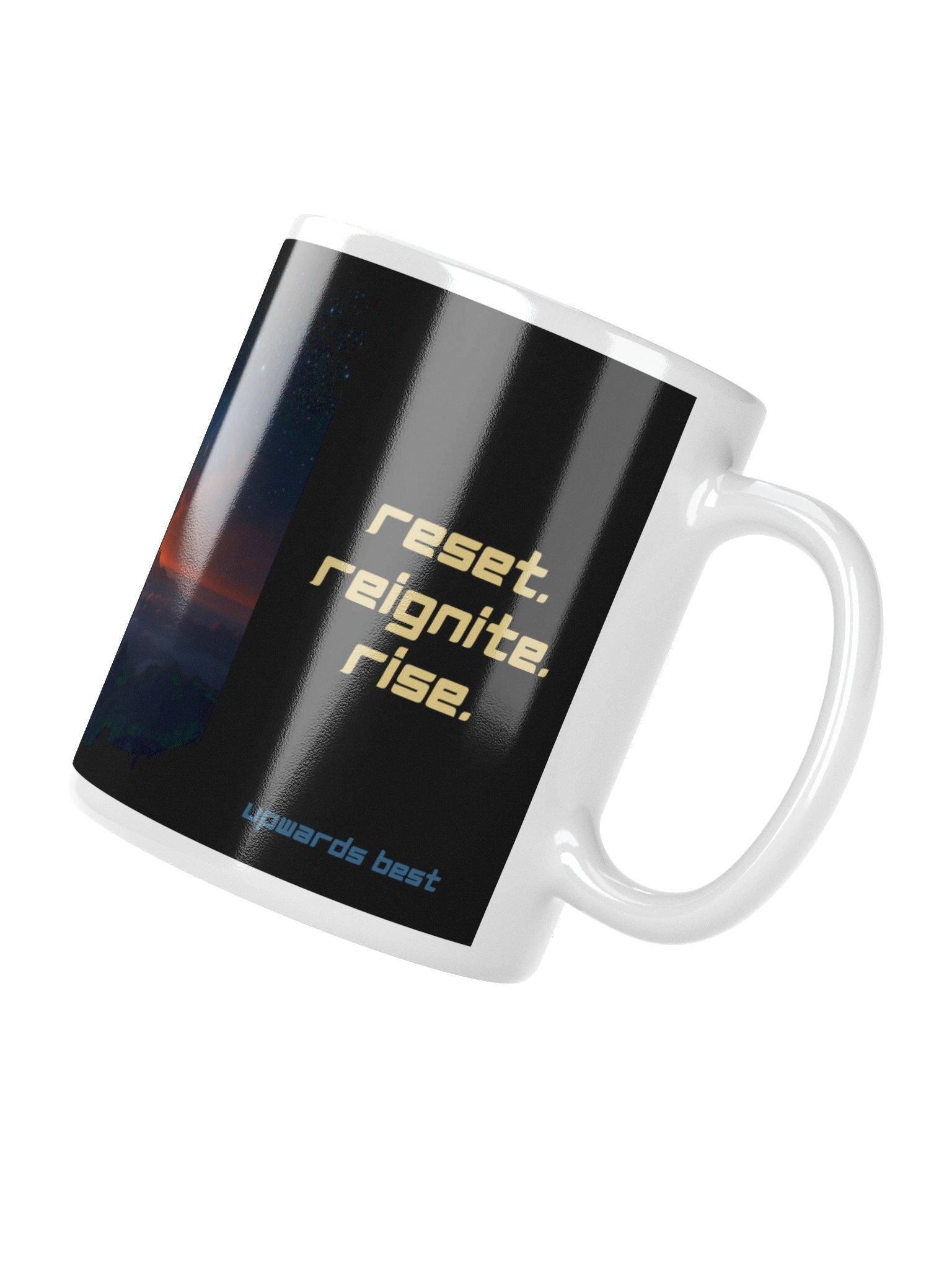 Reset. Reignite. Rise. Momentum Mug – Phoenix Cosmic product image (2)