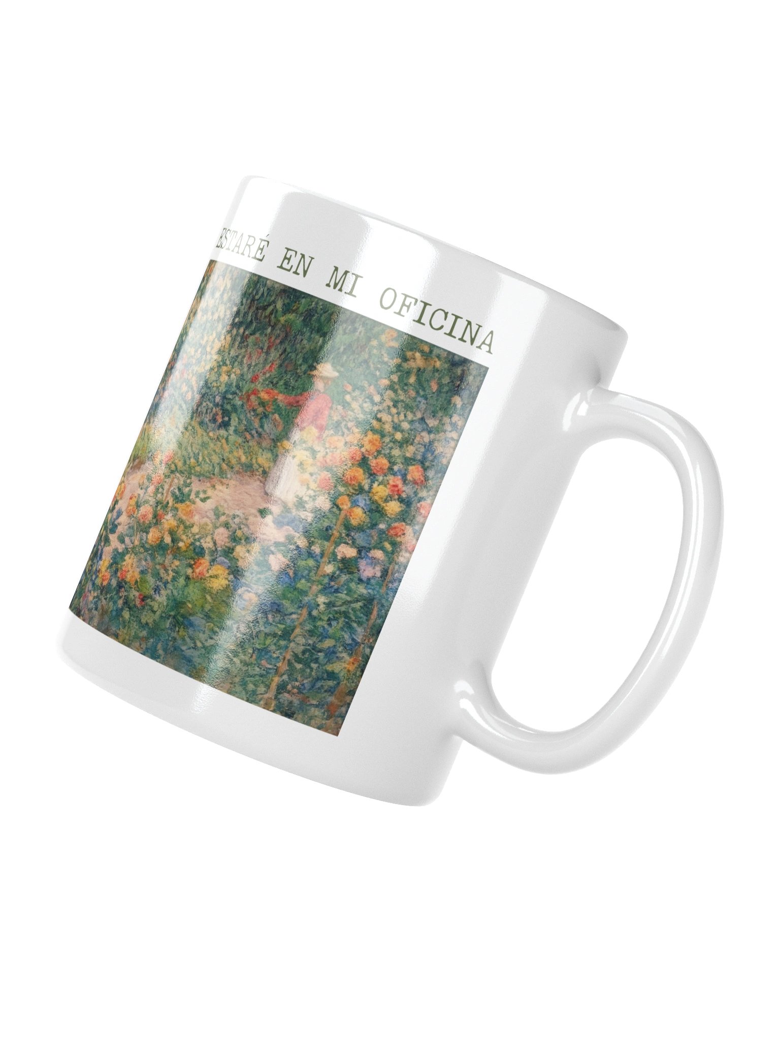 Taza Estaré en Mi Oficina | Taza Floral Vintage para Jardinera | Regalo Original para Amantes del Jardín product image (4)