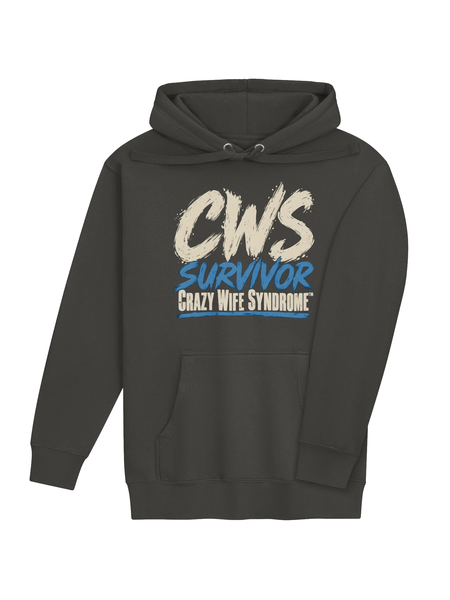 CWS Survivor Hoodie — Crazy Wife Syndrome™ | Vintage Black product image (4)