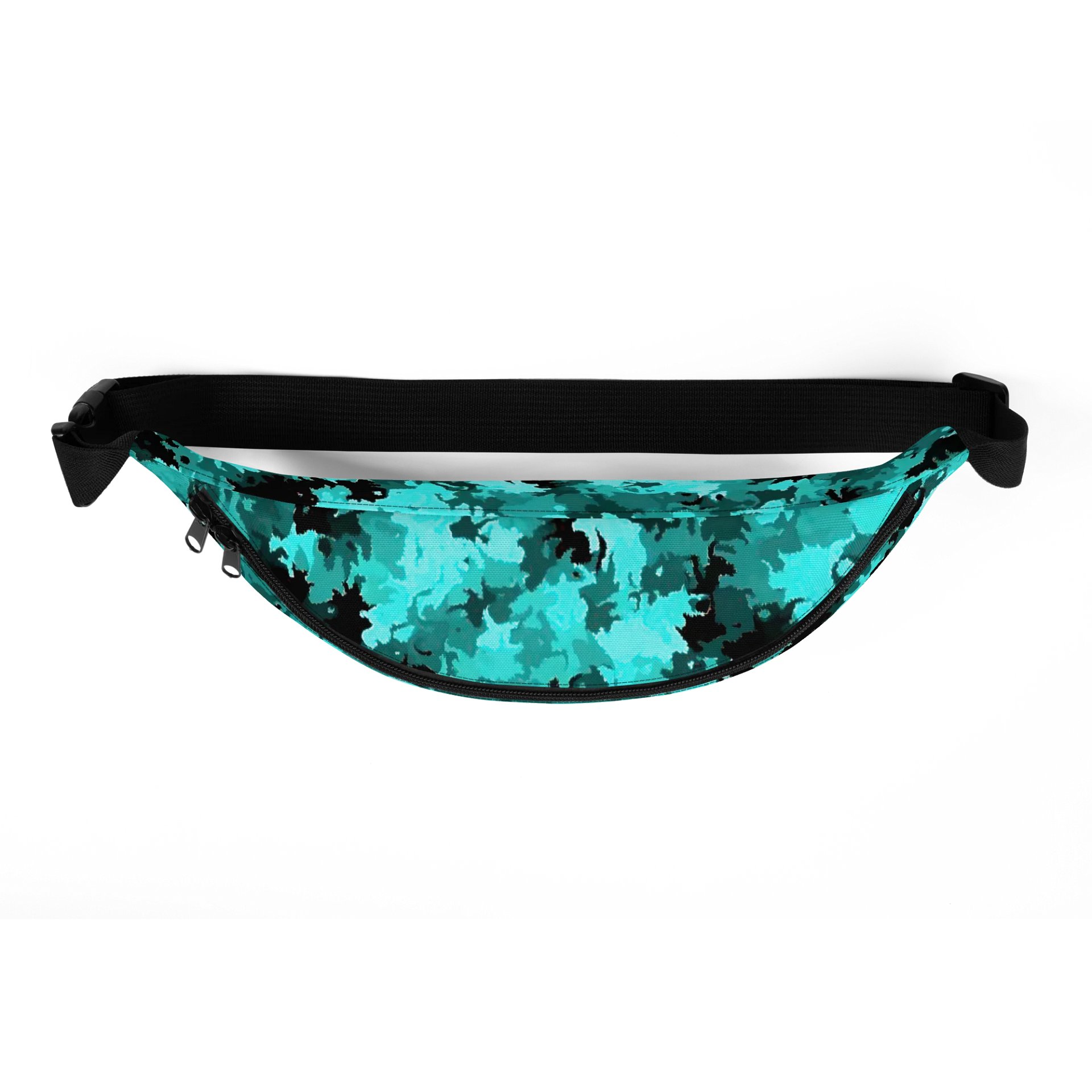 Turquoise Camo All-Over Fanny Pack product image (5)