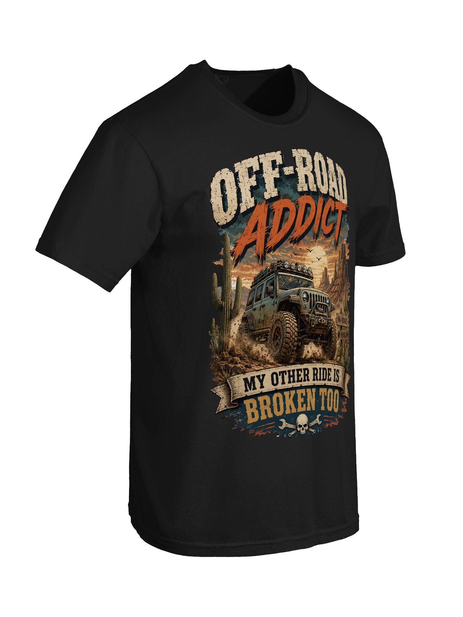 Off-Road Addict Desert Jeep Tee product image (62)