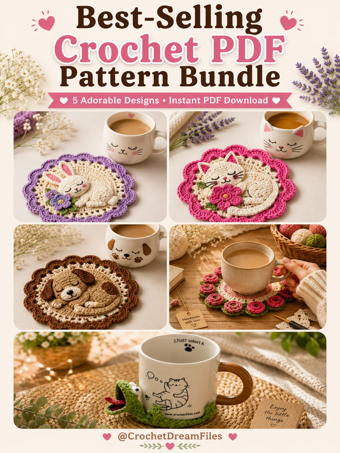 Best-Selling Crochet PDF Pattern Bundle product image (1)