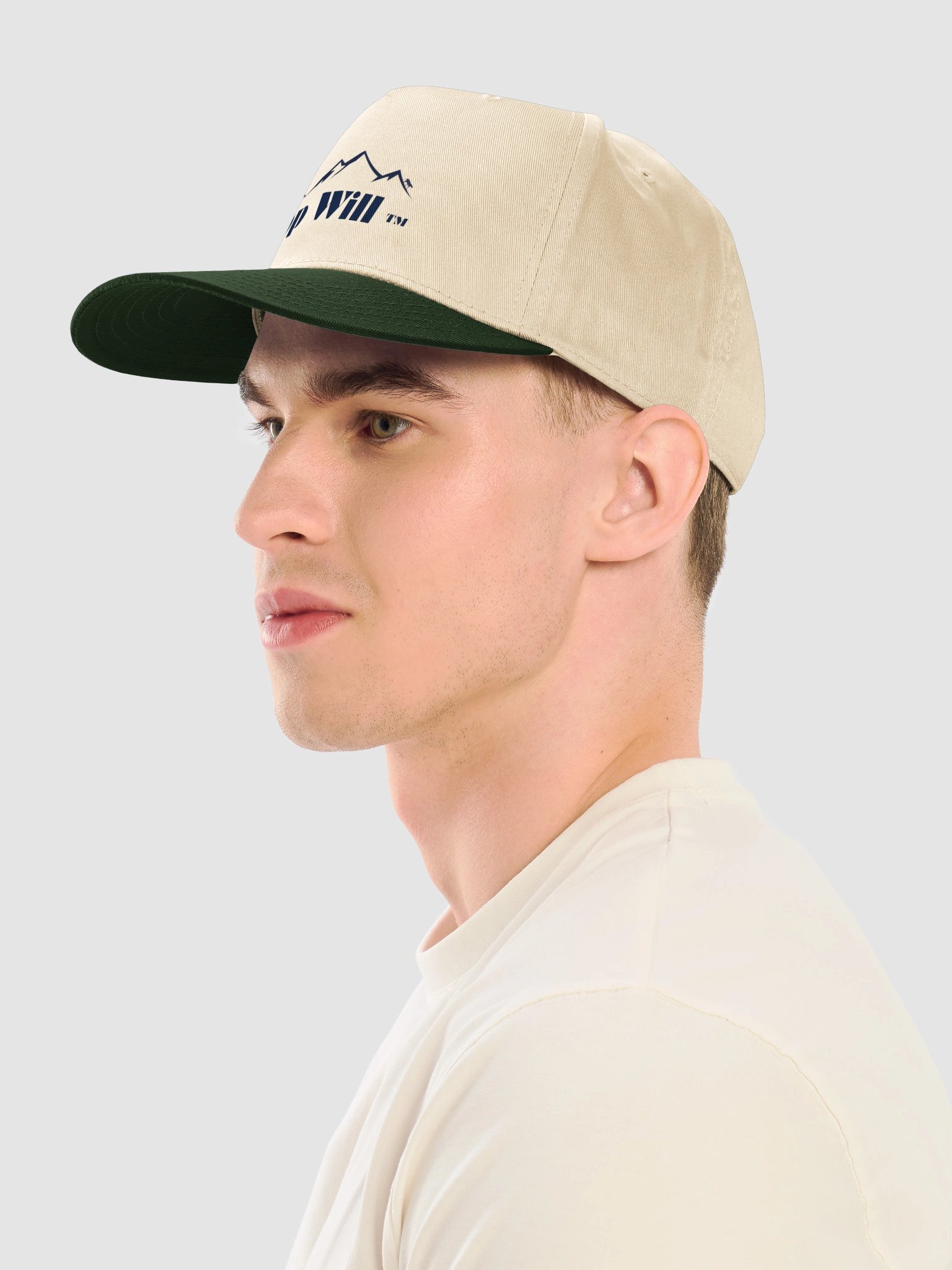 Top Will ™ Navy Blue & Green Mid-Profile Baseball Cap product image (7)