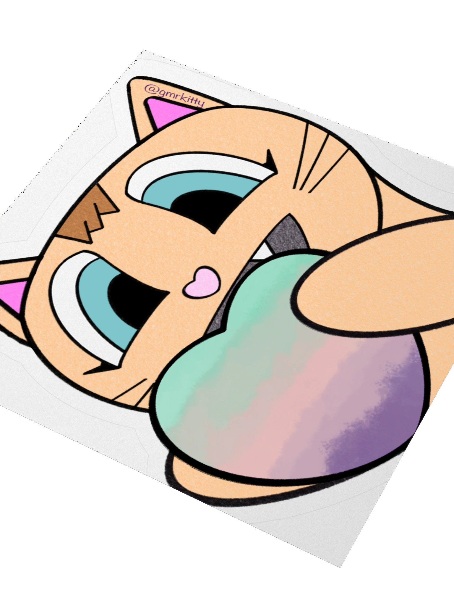 Kitty Cloud Heart Sticker product image (9)