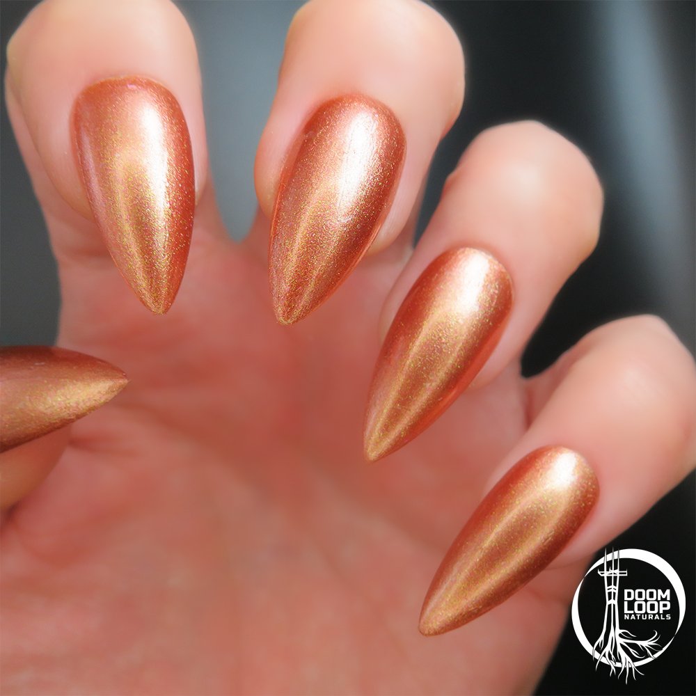 INTERROBANG - Sunset Gold Sparkly Nail Polish product image (6)