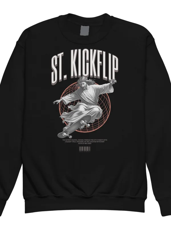 Divine Skate St. Kickflip Youth Sweatshirt product image (2)