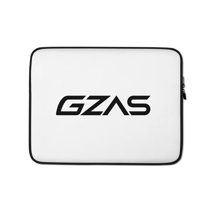 GZAS White Laptop Zip Case product image (1)