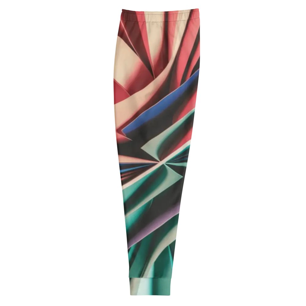 Abstract Geometric Recycled Men's Joggers in Vibrant Colors (XS-3XL) product image (7)