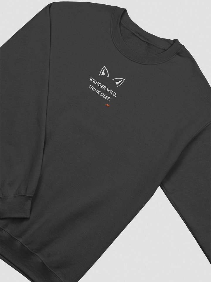 WANDER WILD, THINK DEEP Embroidered Crewneck Sweatshirt product image (2)