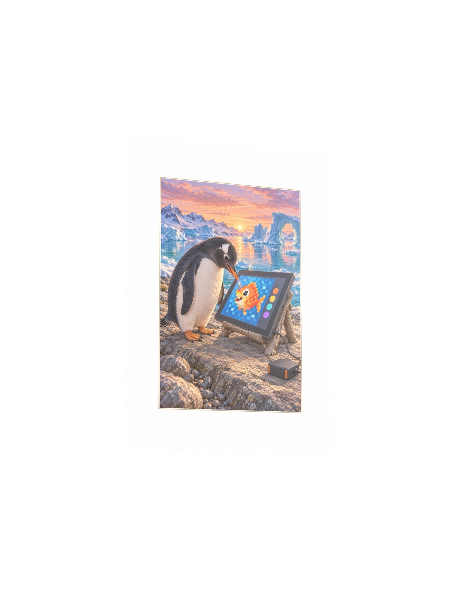 Pebble Pixels Small Art Print product image (3)